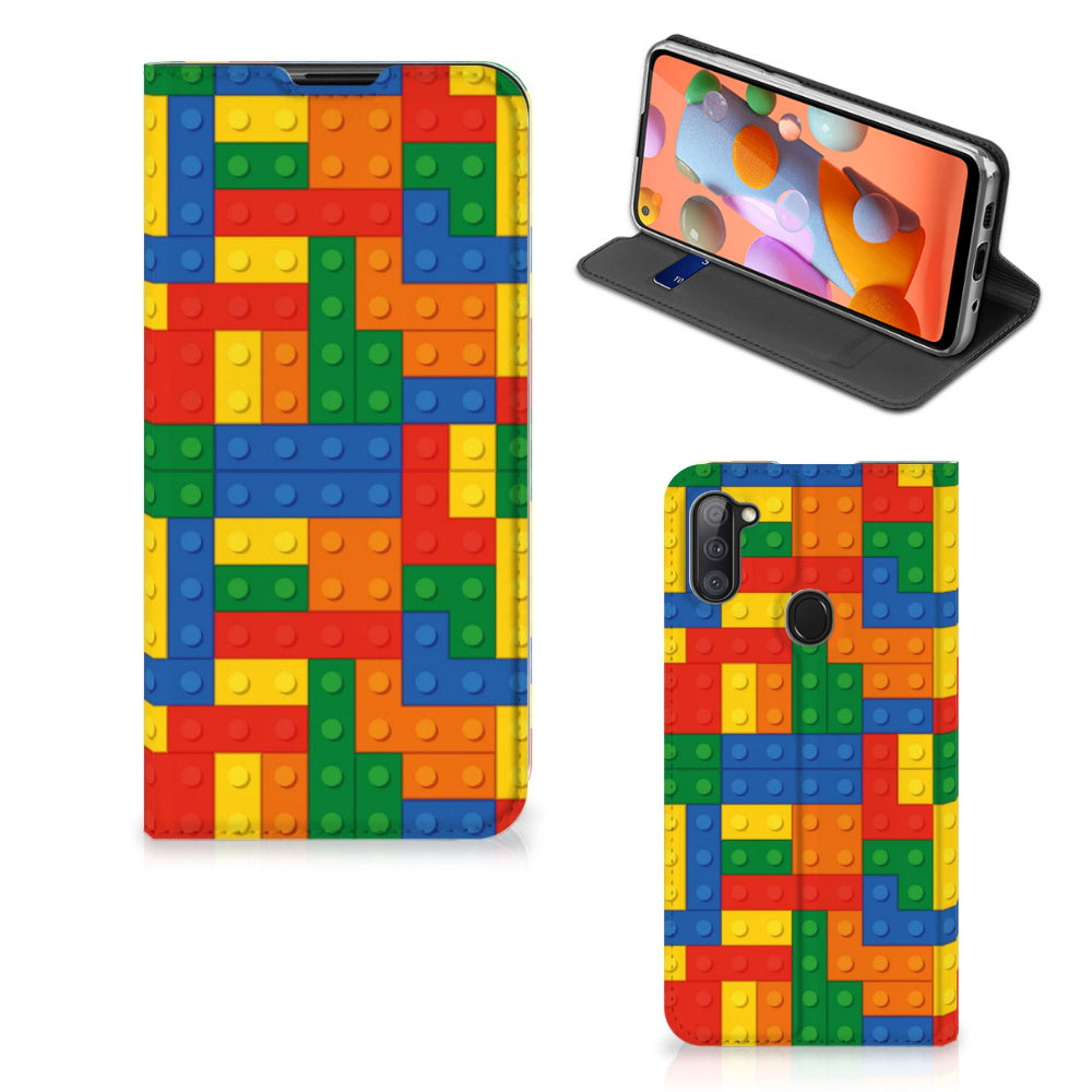 Samsung Galaxy M11 | A11 Hoesje met Magneet Blokken