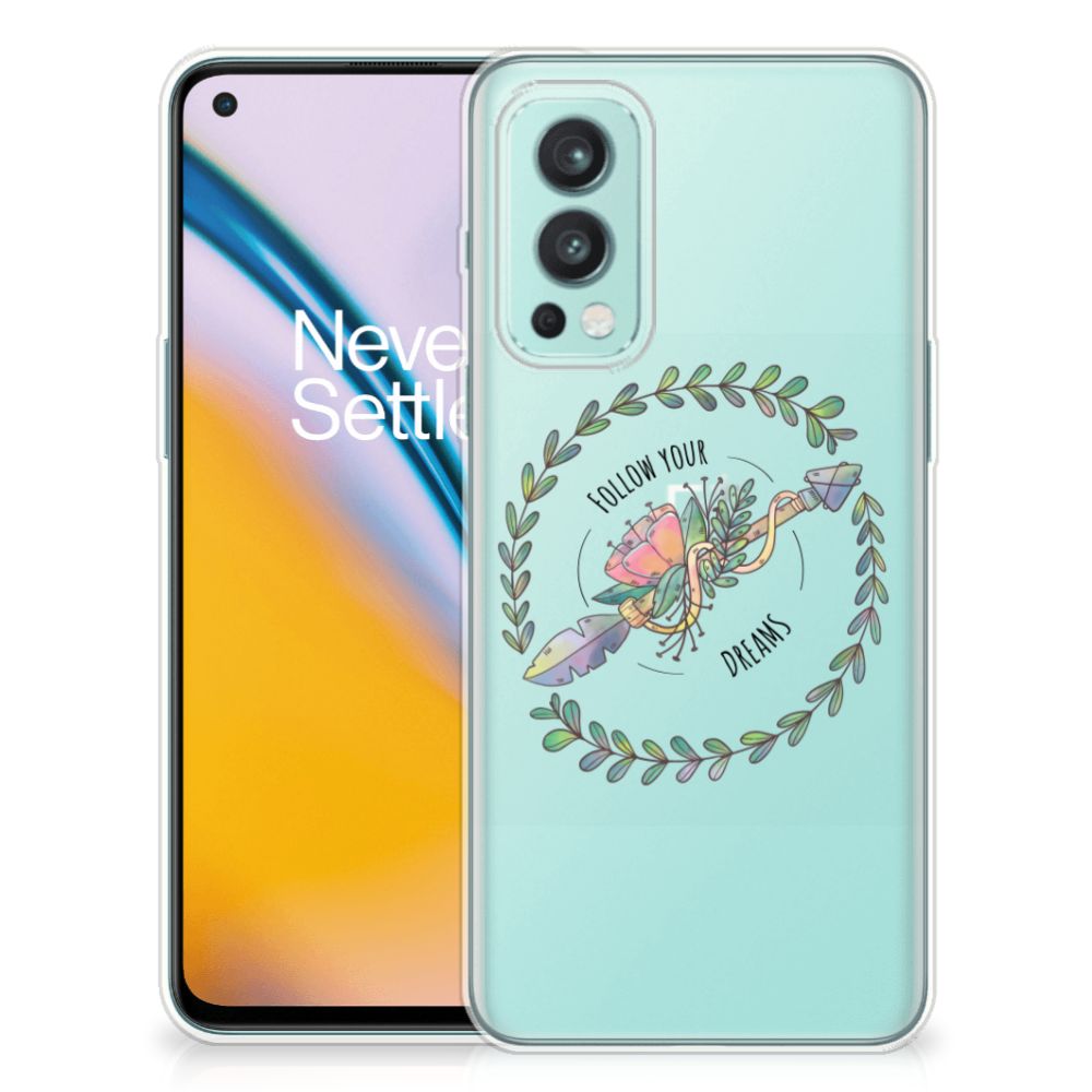 OnePlus Nord 2 5G Telefoonhoesje met Naam Boho Dreams B2C Telecom