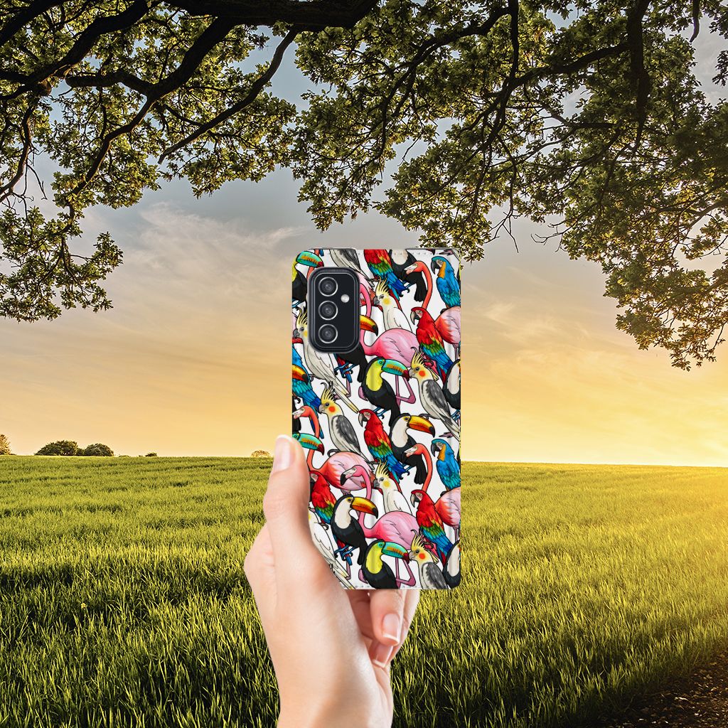 Samsung Galaxy M52 Hoesje maken Birds - B2C Telecom