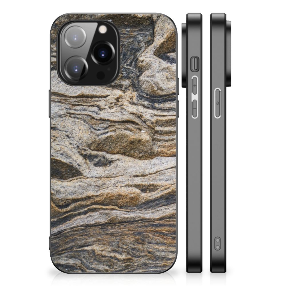 iPhone 14 Pro Max Marmeren Print Telefoonhoesje Steen