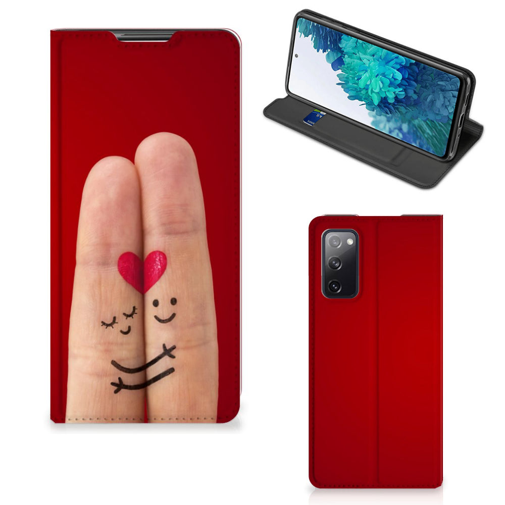 Samsung Galaxy S20 FE Hippe Standcase Liefde - Origineel Romantisch Cadeau