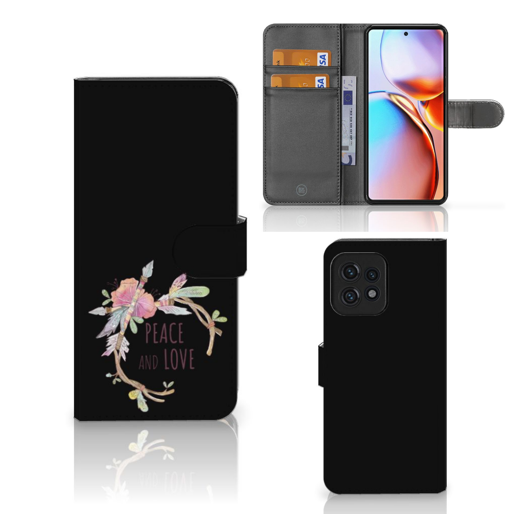 Motorola Edge 40 Pro Leuk Hoesje Boho Text