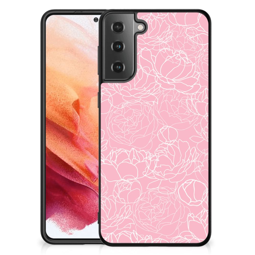 Samsung Galaxy S21 Bloemen Hoesje White Flowers B2C Telecom