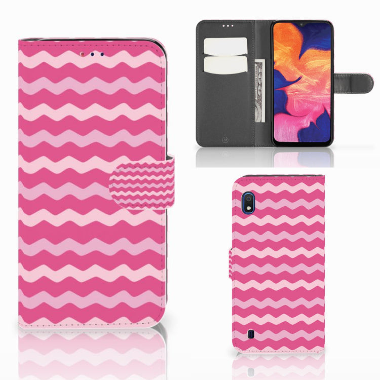 Samsung Galaxy A10 Telefoon Hoesje Waves Pink