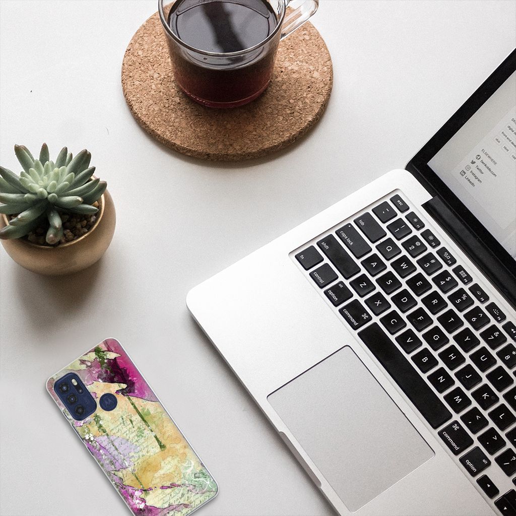 Hoesje maken Motorola Moto G60s Letter Painting