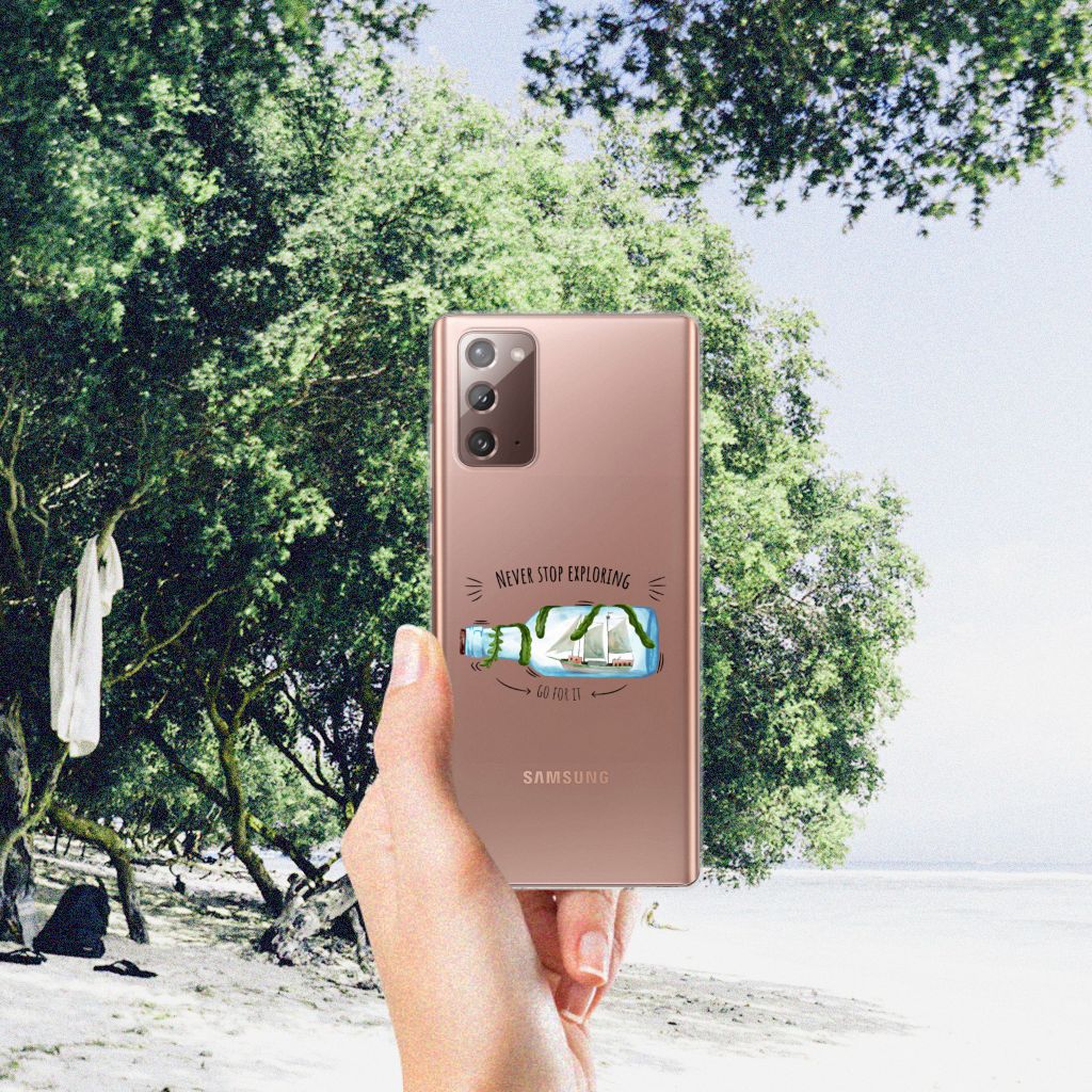 Samsung Note 20 Telefoonhoesje met Naam Boho Bottle B2C Telecom