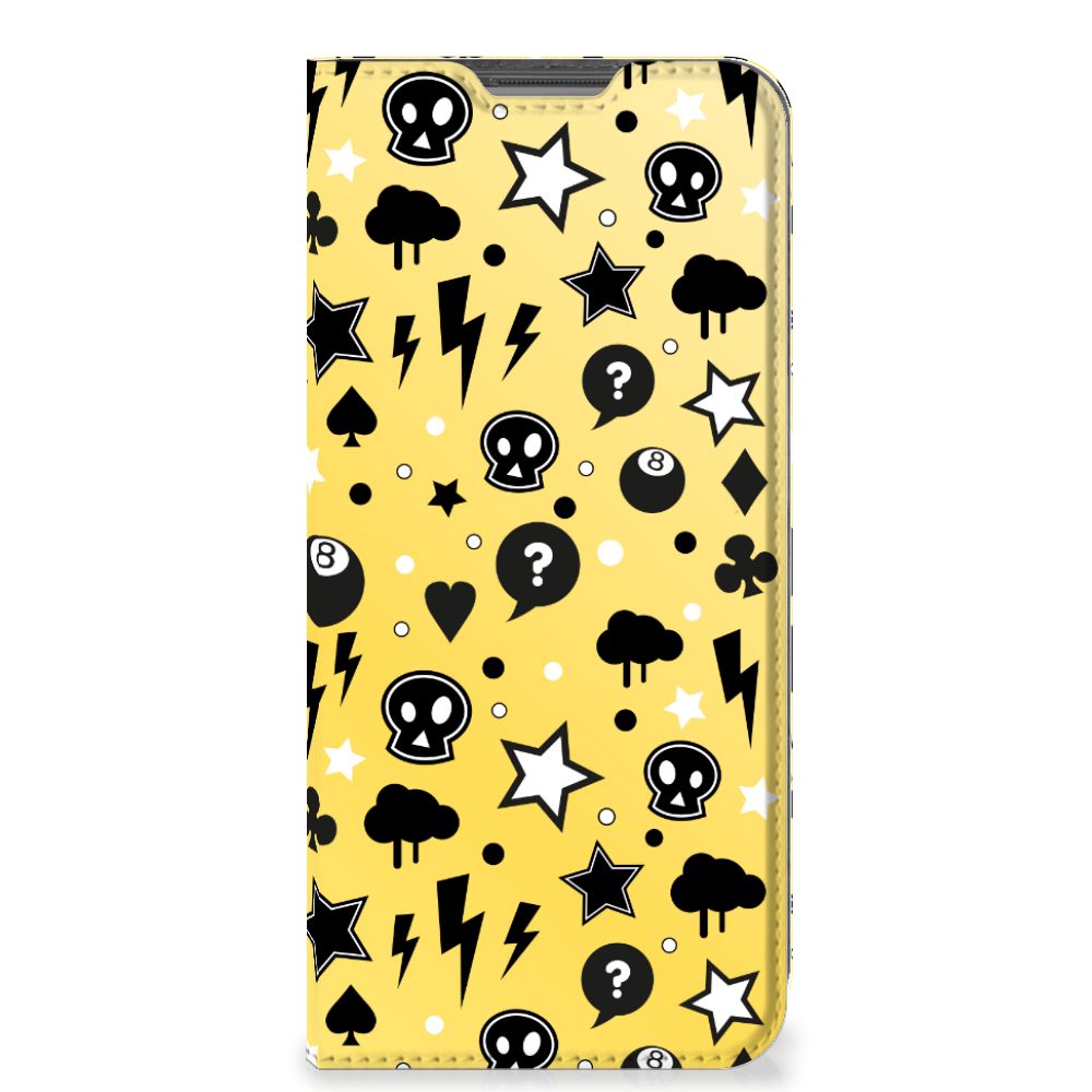 Mobiel BookCase OPPO A96 | A76 Punk Geel - B2C Telecom