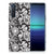Sony Xperia 5II TPU Case Black Flowers