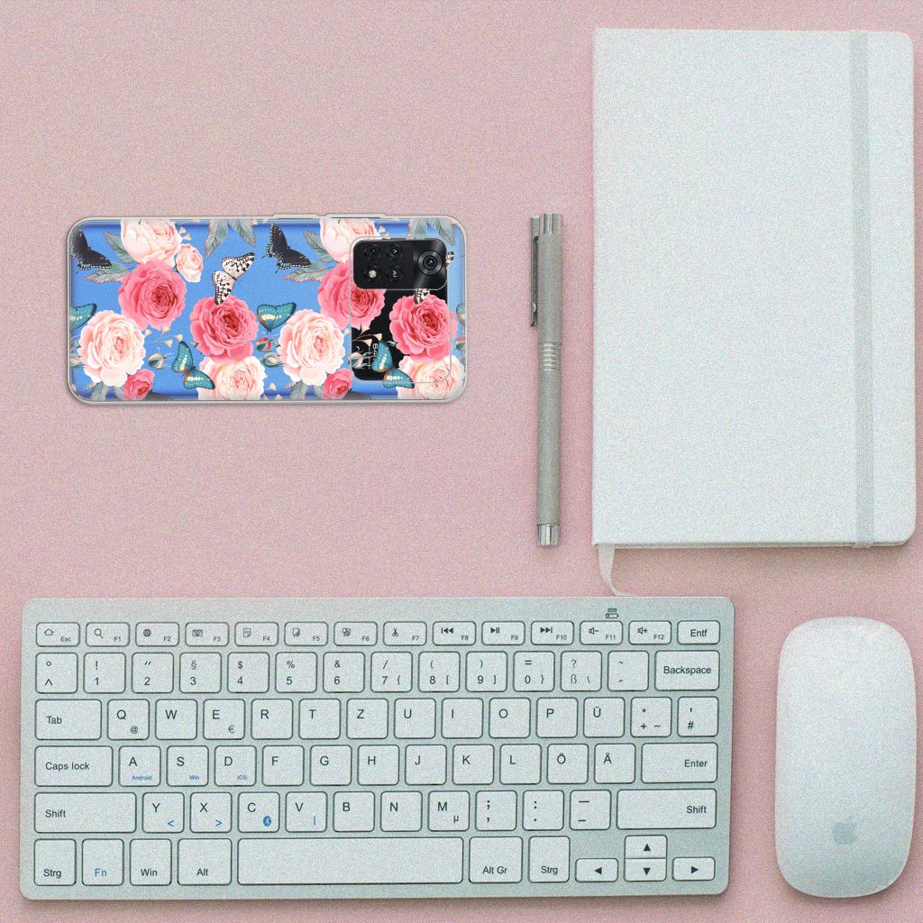 Xiaomi Poco M4 Pro 4G TPU Case Butterfly Roses B2C Telecom
