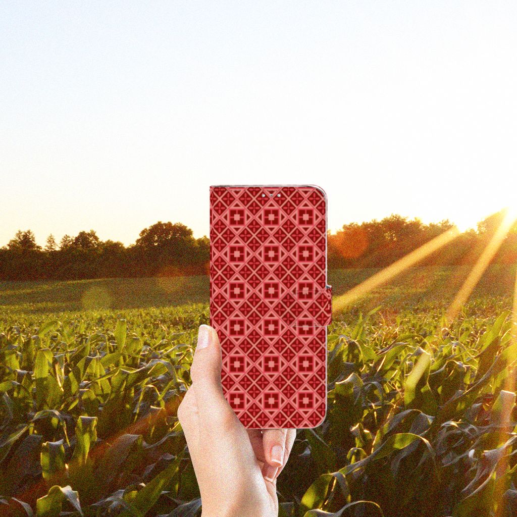 Samsung Galaxy A71 Telefoon Hoesje Batik Rood
