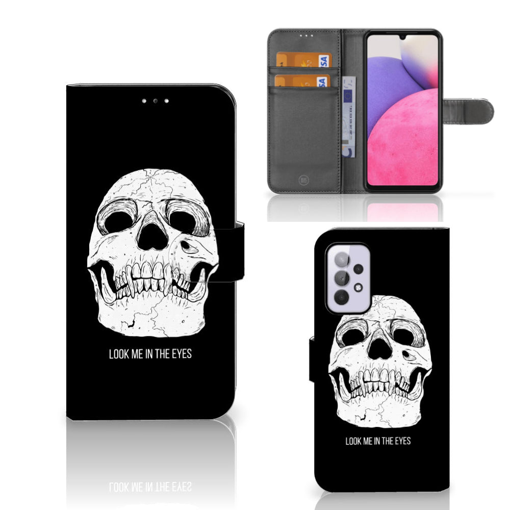 Telefoonhoesje met Naam Samsung Galaxy A33 5G Skull Eyes