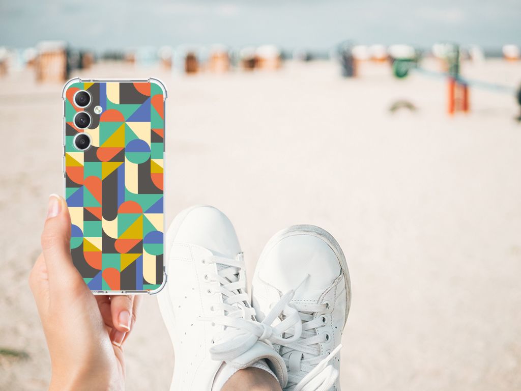 Samsung Galaxy S23 FE Doorzichtige Silicone Hoesje Funky Retro B2C Telecom