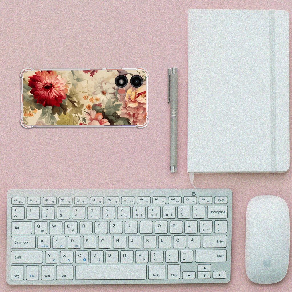 Case voor Motorola Moto G24 | G24 Power | G04 Bloemen B2C Telecom