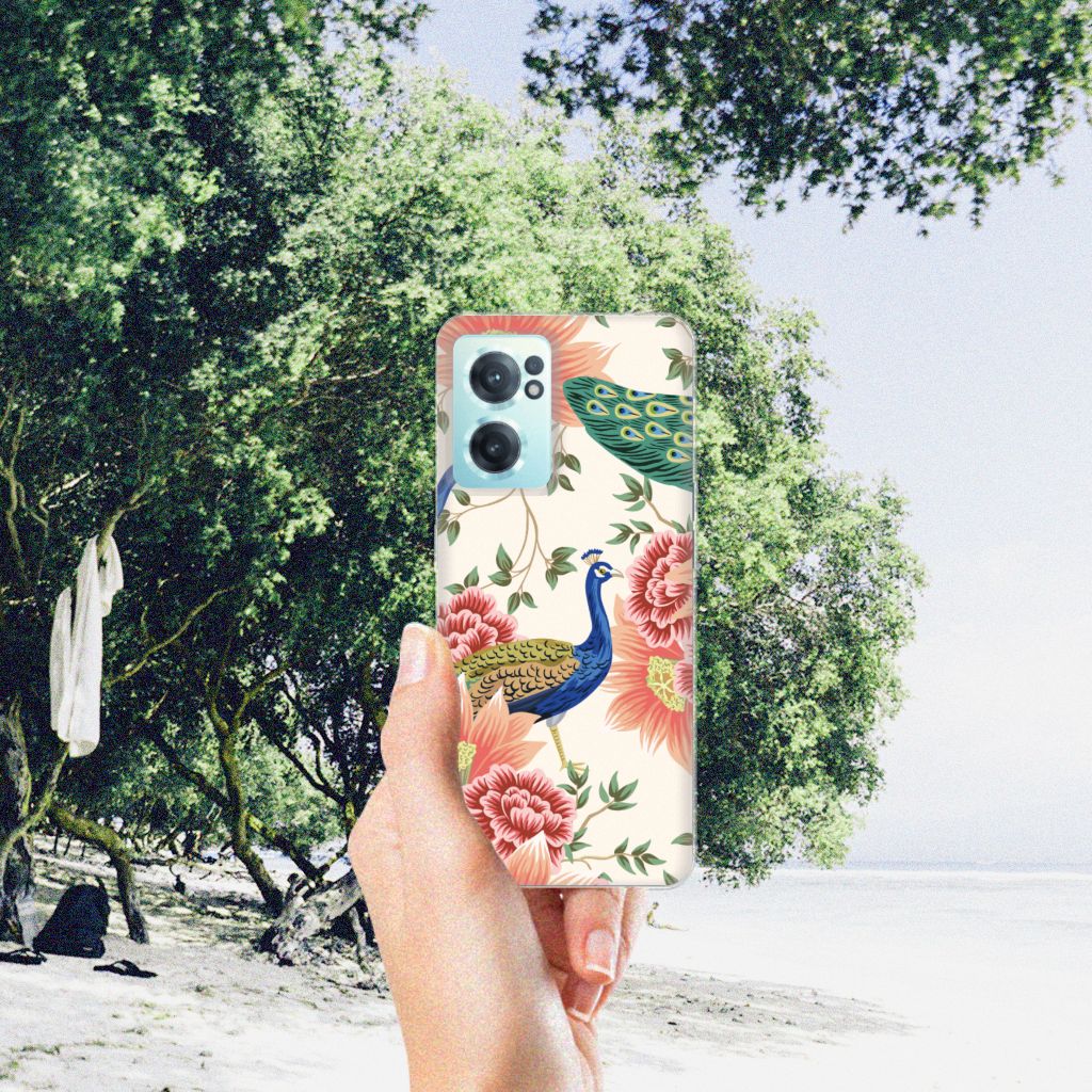 TPU Hoesje voor OnePlus Nord CE 2 5G Pink Peacock