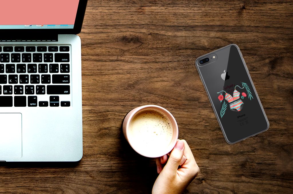 Apple iPhone 7 Plus | 8 Plus Telefoonhoesje met Naam Boho Summer