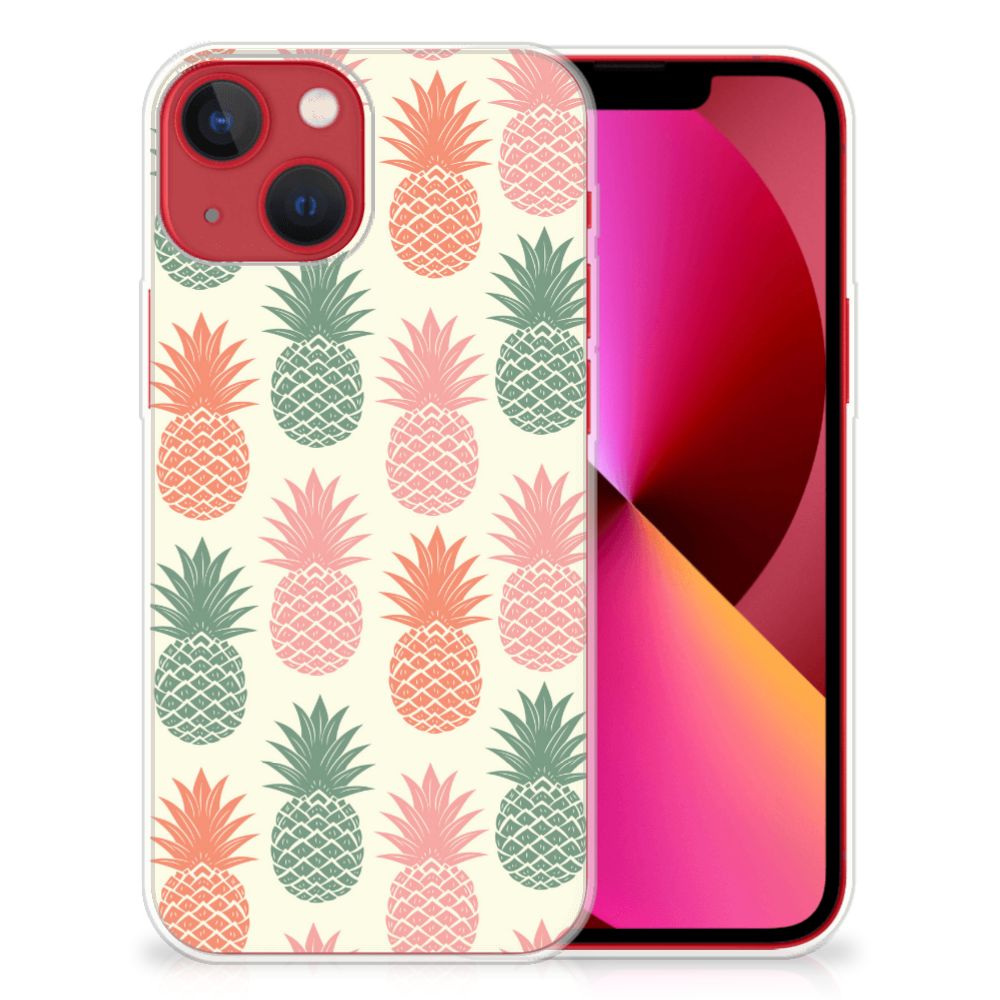 Apple iPhone 13 Siliconen Case Ananas