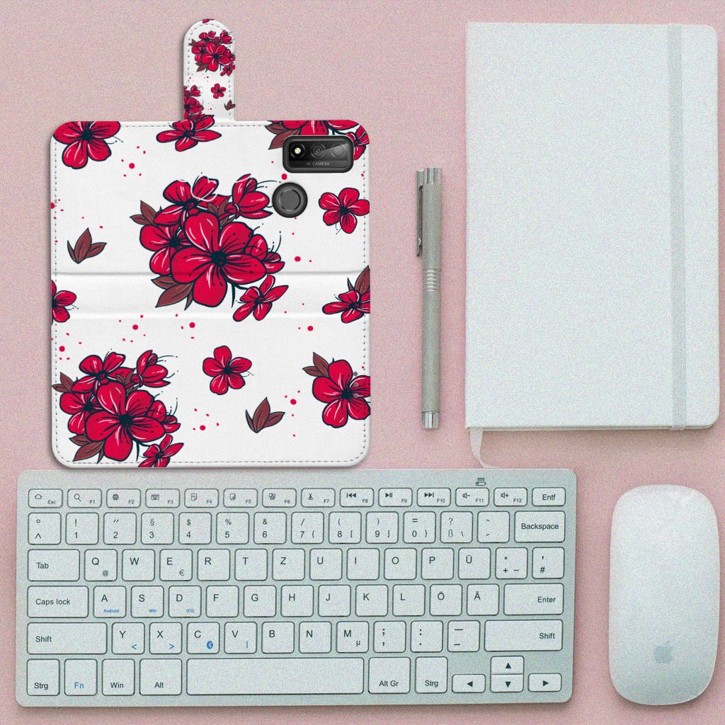 Huawei P Smart 2020 Hoesje Blossom Red