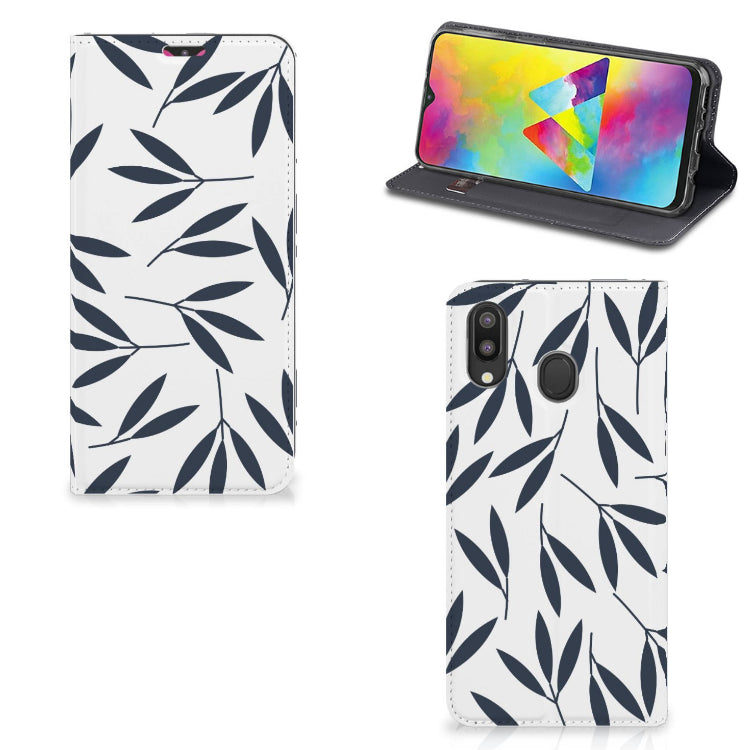 Samsung Galaxy M20 Smart Cover Leaves Blue