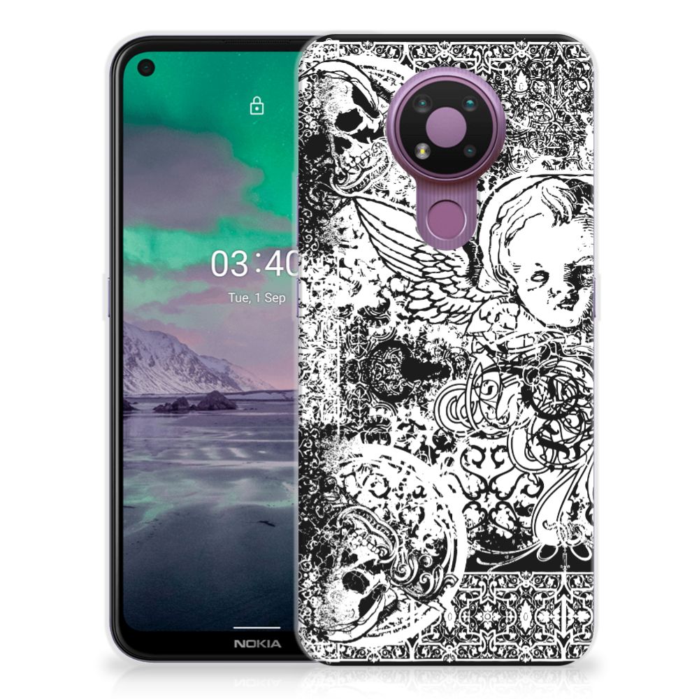 Silicone Back Case Nokia 3.4 Skulls Angel B2C Telecom