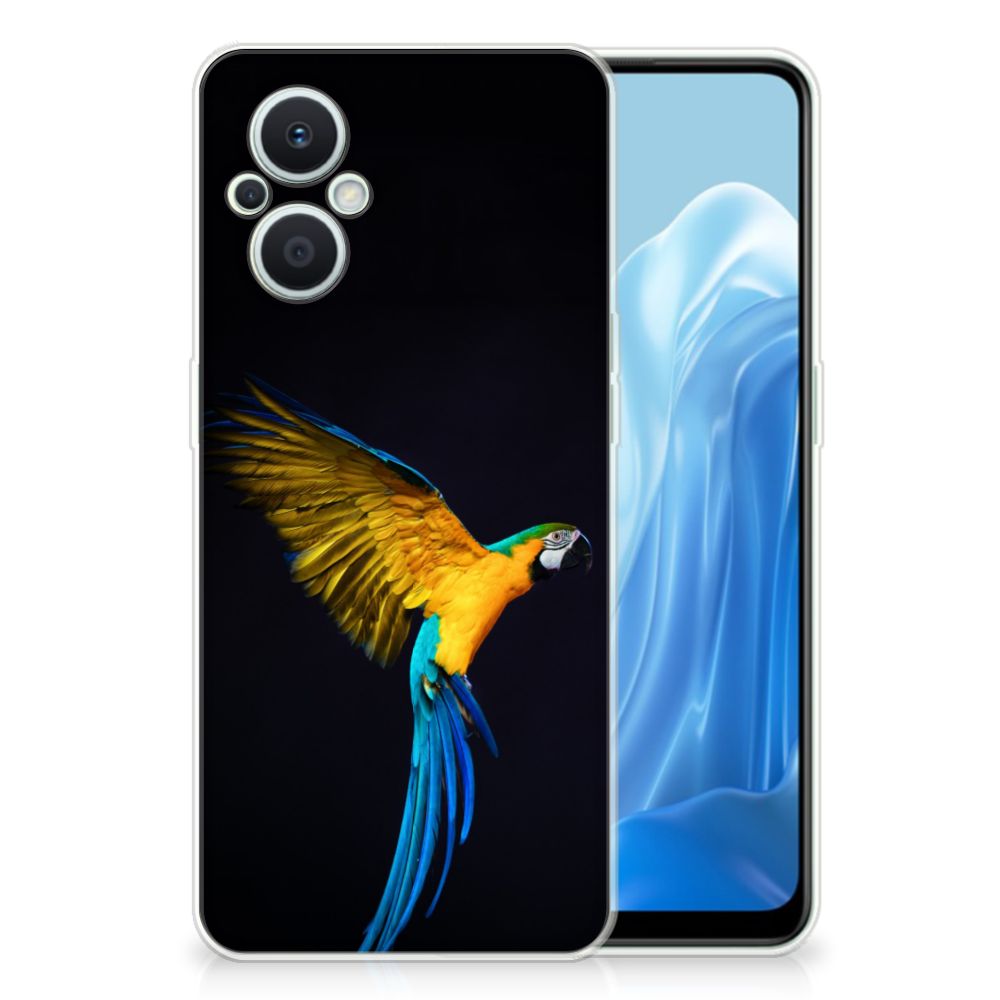 OPPO Reno8 Lite TPU Hoesje Papegaai