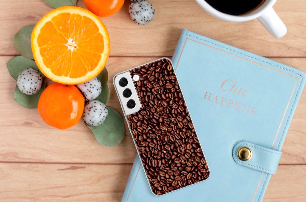 Samsung Galaxy S22 Plus Siliconen Case Koffiebonen B2C Telecom
