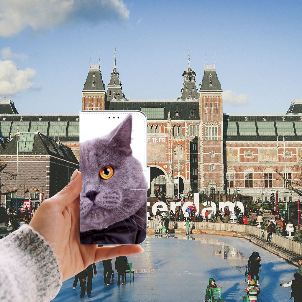 Apple iPhone 11 Pro Max Telefoonhoesje met Pasjes Kat