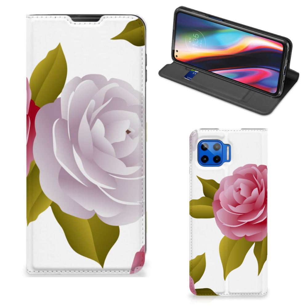 Motorola Moto G 5G Plus Smart Cover Roses - B2C Telecom
