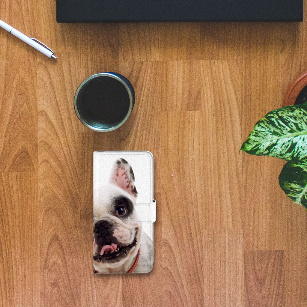 Samsung Galaxy S10 Telefoonhoesje met Pasjes Franse Bulldog