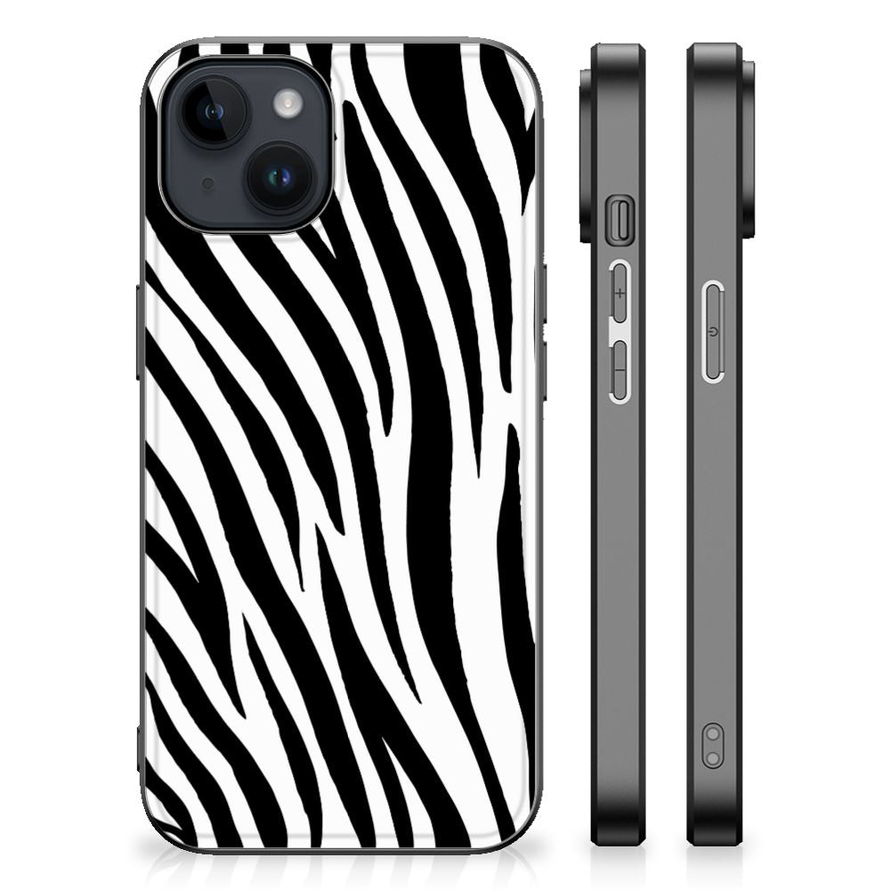 iPhone 15 Plus Dierenprint Telefoonhoesje Zebra