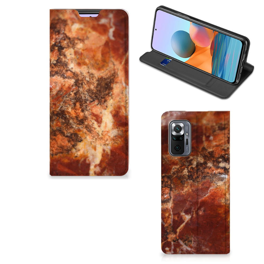 Xiaomi Redmi Note 10 Pro Standcase Marmer Bruin - B2C Telecom