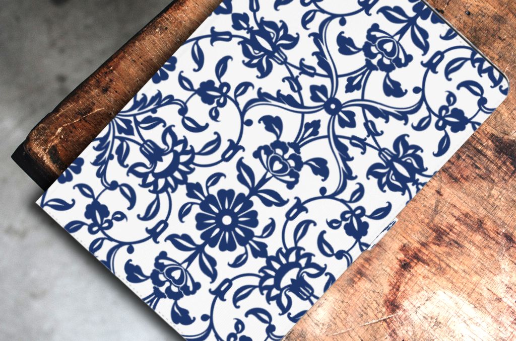 Samsung Galaxy Tab S7 FE | S7+ | S8+ Tablet Cover Flower Blue