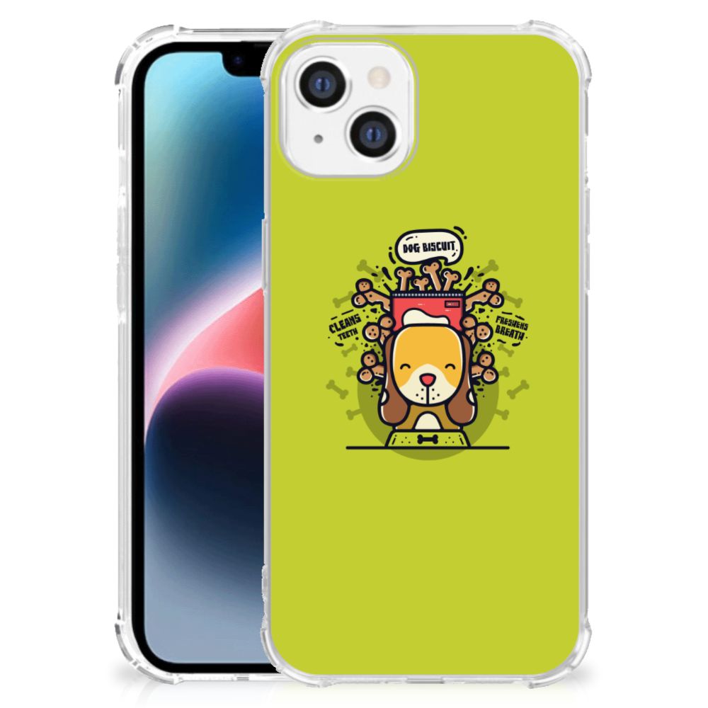 Apple iPhone 14 Plus Stevig Bumper Hoesje Doggy Biscuit
