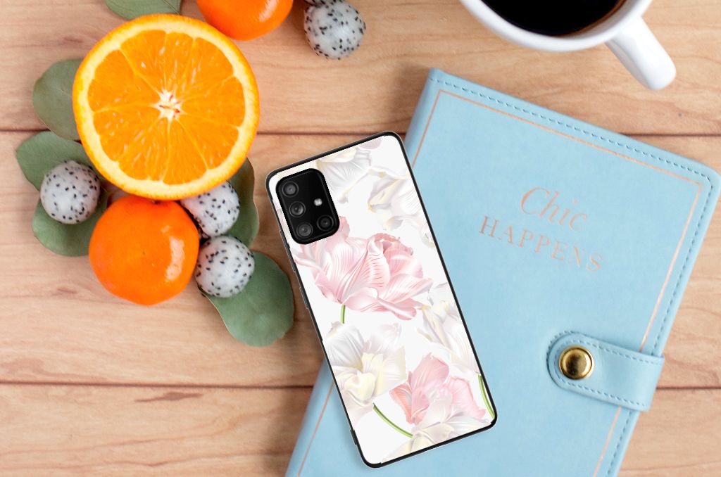 Samsung Galaxy A71 Bloemen Hoesje Lovely Flowers B2C Telecom