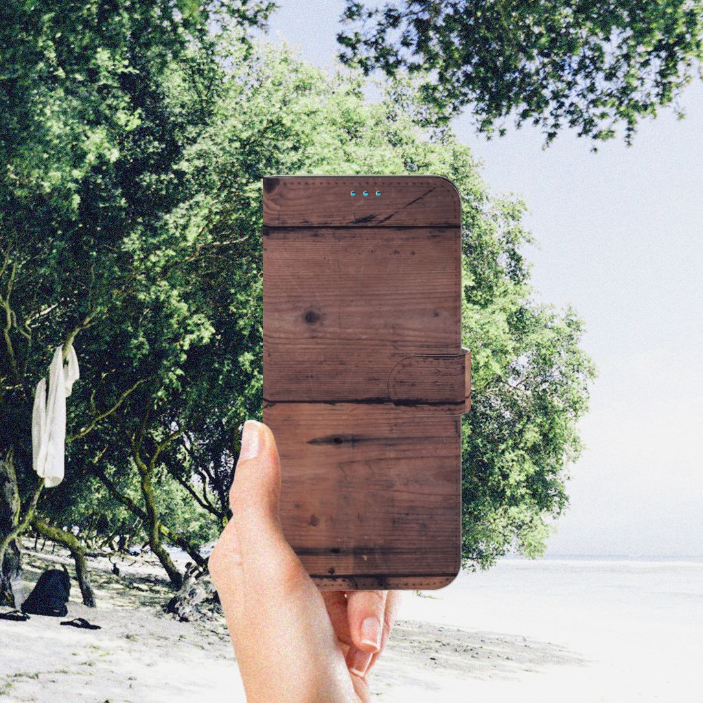 Motorola Moto G51 5G Book Style Case Old Wood
