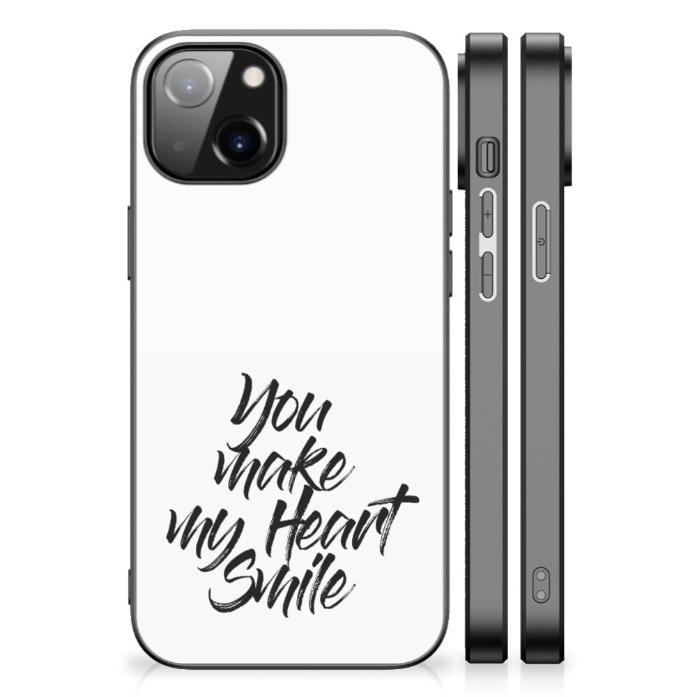 Apple iPhone 13 | iPhone 14 Telefoon Hoesje met tekst Heart Smile