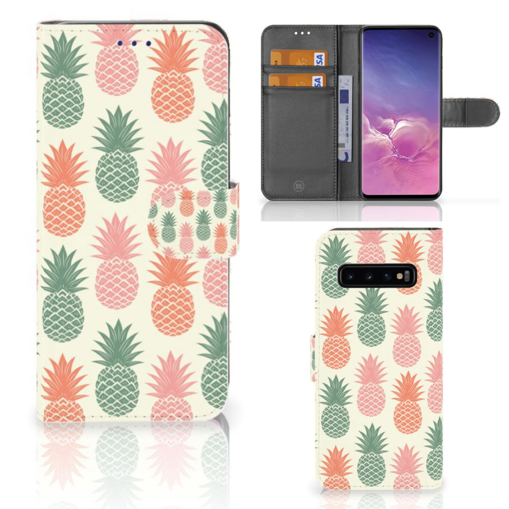 Samsung Galaxy S10 Book Cover Ananas