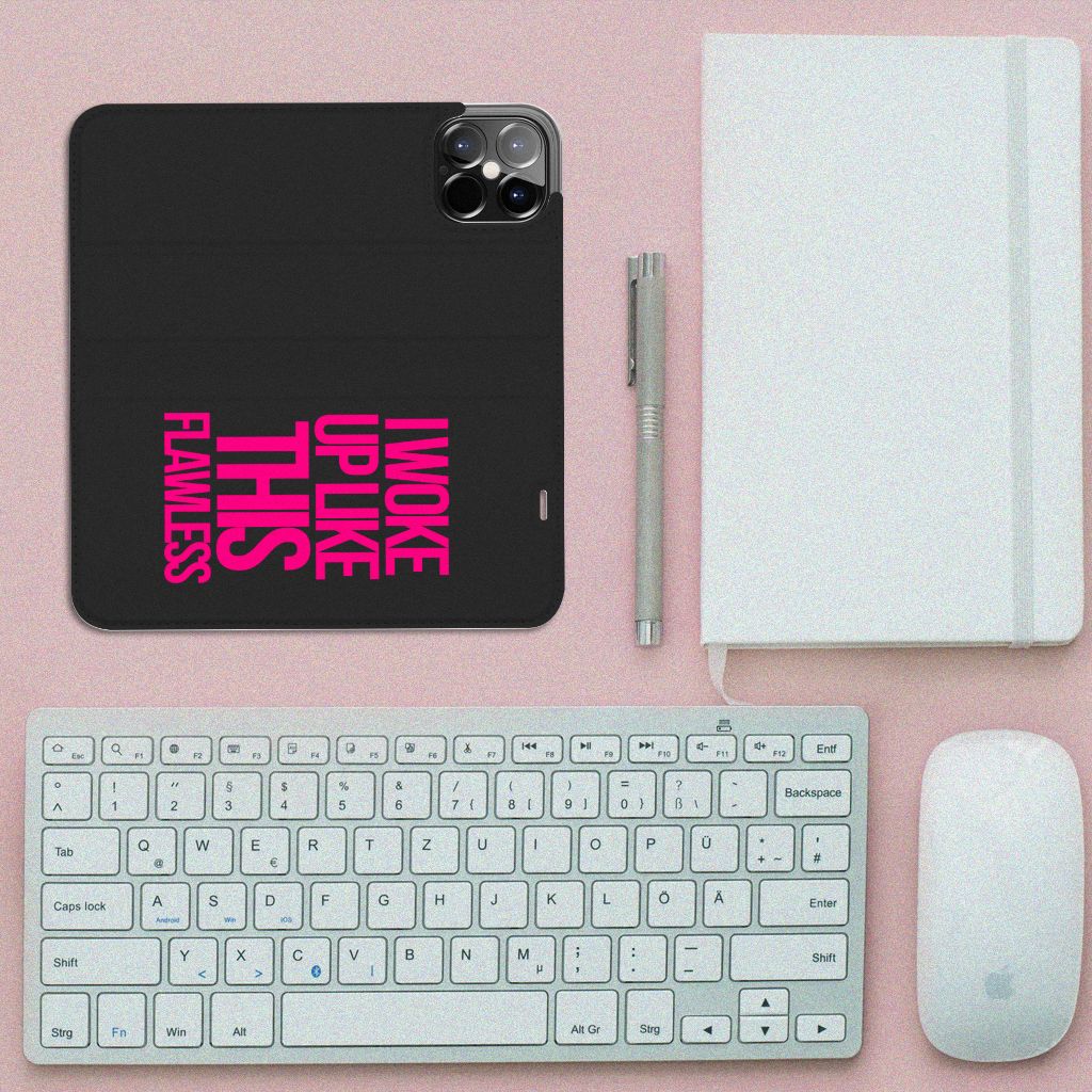 iPhone 12 Pro Max Hoesje met tekst Woke Up - Origineel Cadeau Zelf Maken - B2C Telecom