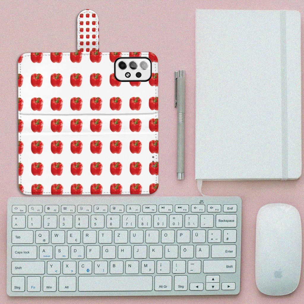 Samsung Galaxy A73 5G Book Cover Paprika Red