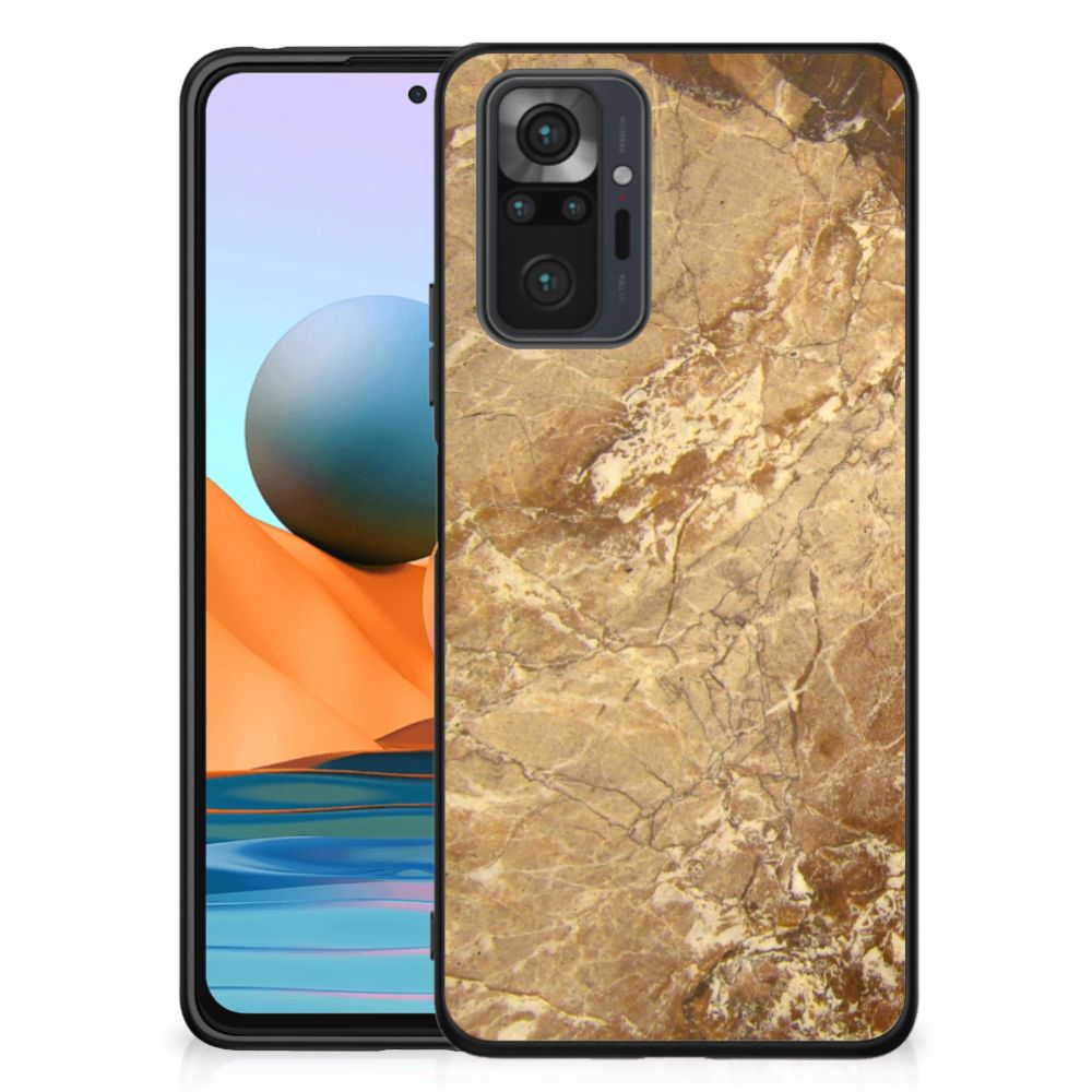 Xiaomi Redmi Note 10 Pro Marmeren Print Telefoonhoesje Marmer Creme