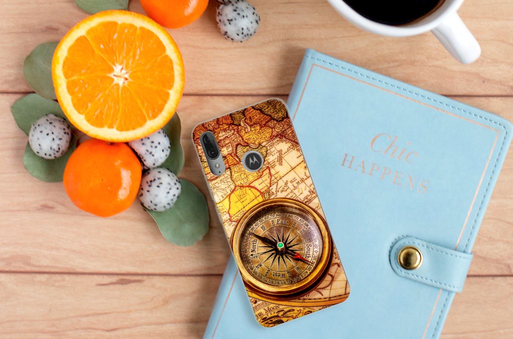 Motorola Moto E6 Plus Siliconen Back Cover Kompas