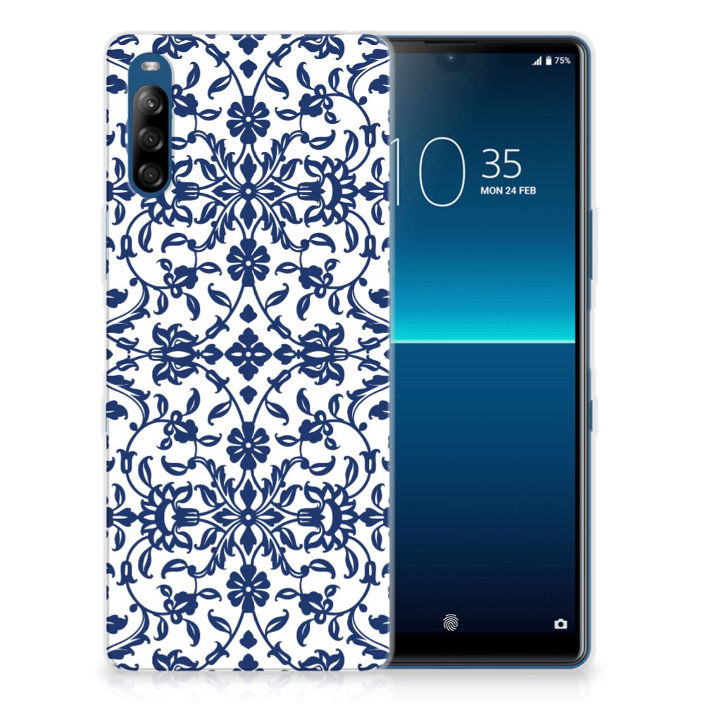 Sony Xperia L4 TPU Case Flower Blue