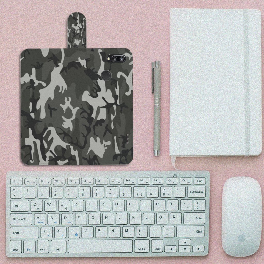 Huawei P20 Lite Telefoon Hoesje Army Light