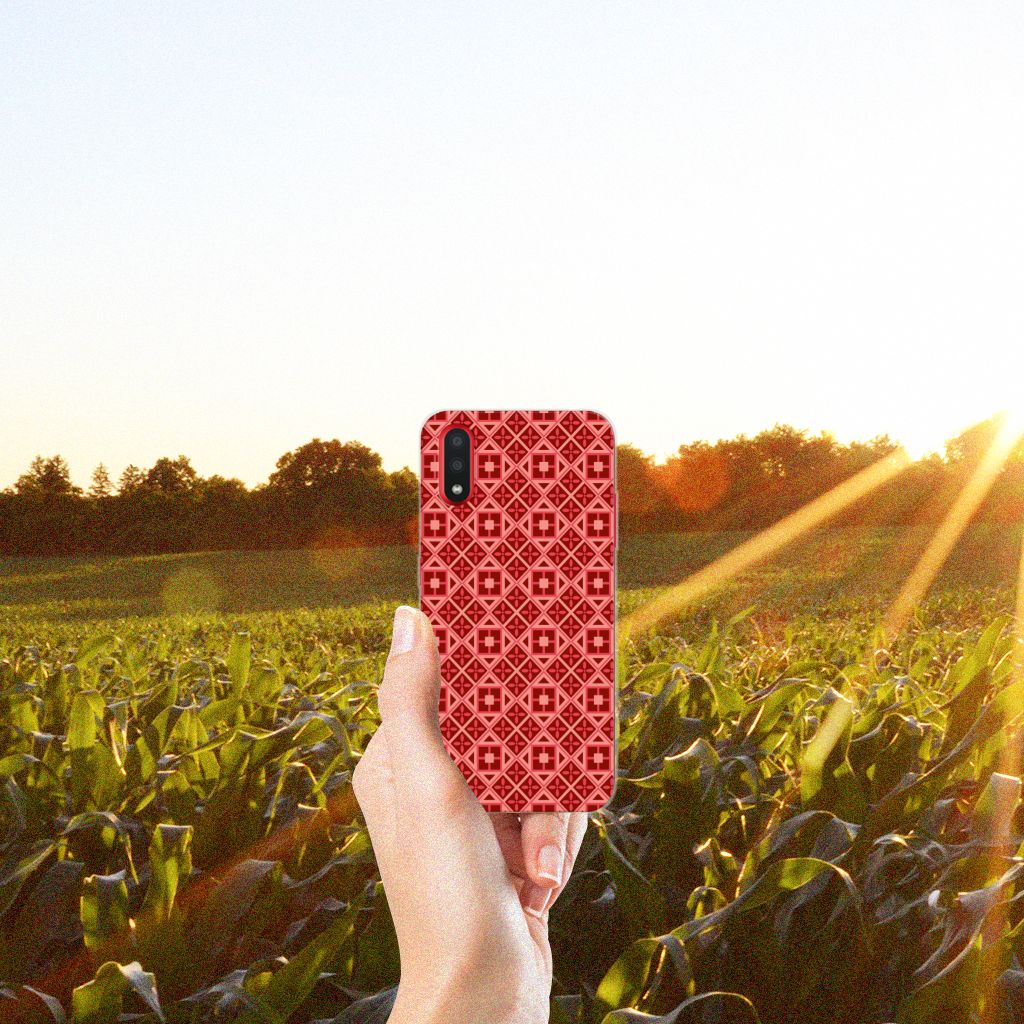 Samsung Galaxy A01 TPU bumper Batik Rood B2C Telecom