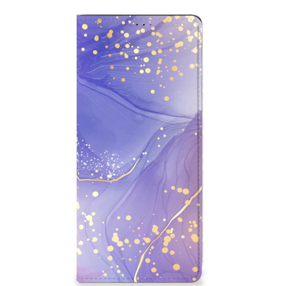 Bookcase voor Samsung Galaxy A22 5G Watercolor Paars