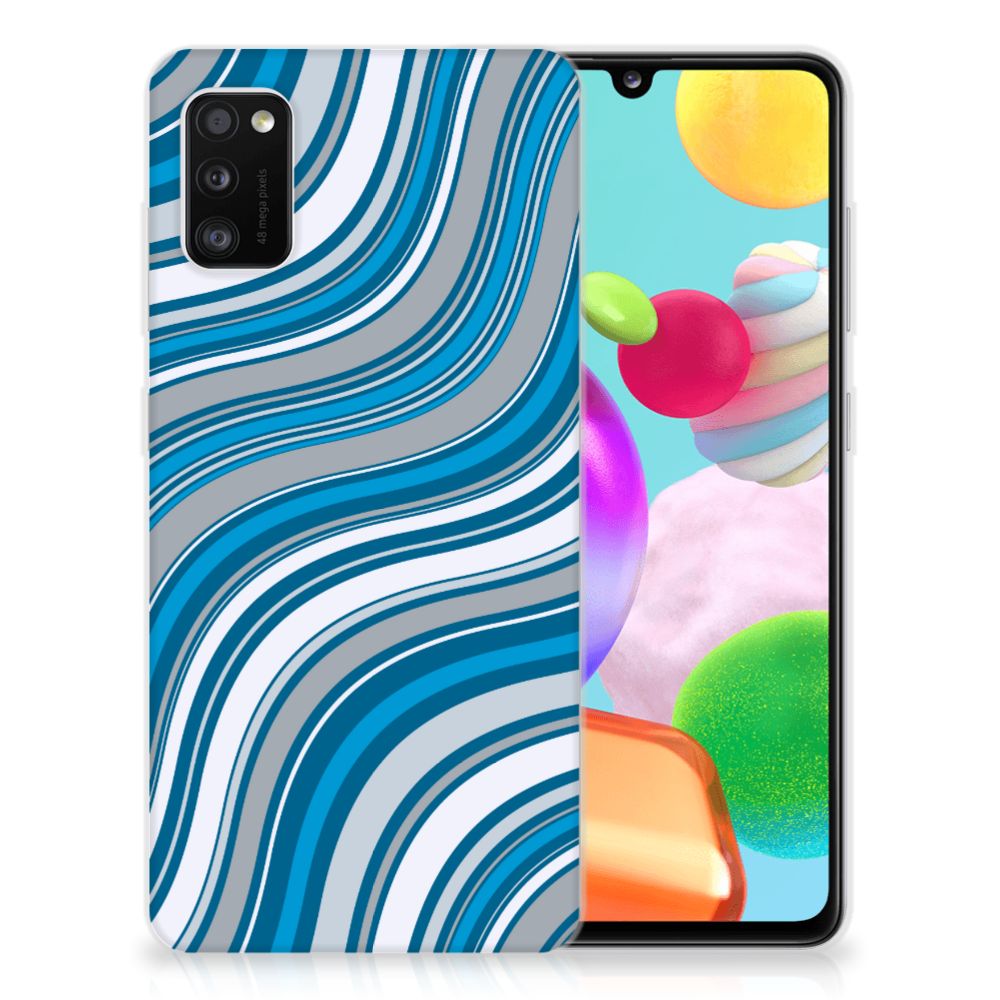 Samsung Galaxy A41 TPU bumper Waves Blue B2C Telecom