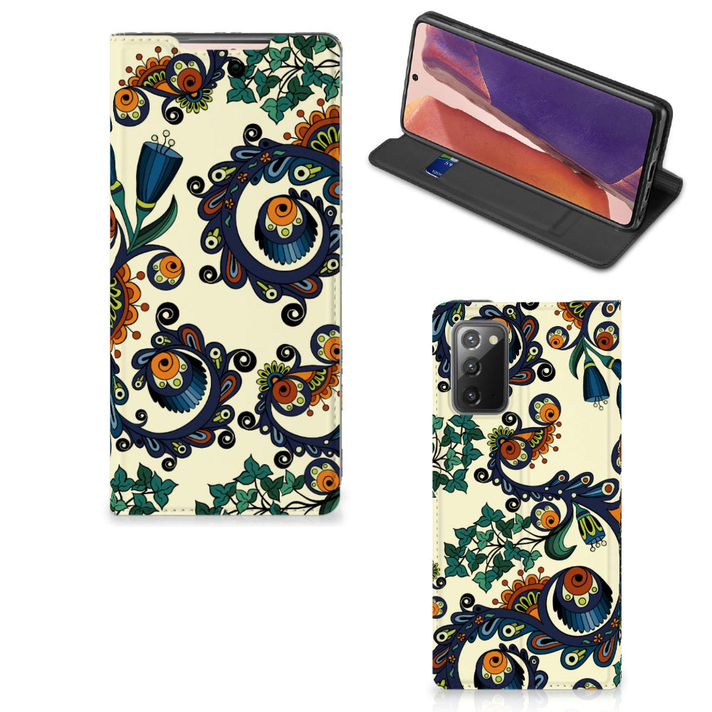 Telefoon Hoesje Samsung Galaxy Note20 Barok Flower