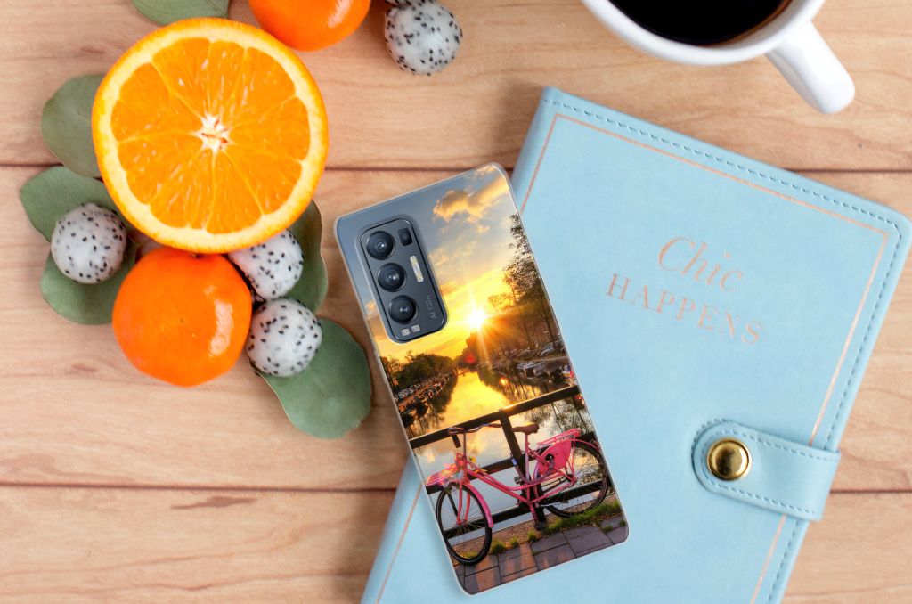 OPPO Find X3 Neo Siliconen Back Cover Amsterdamse Grachten