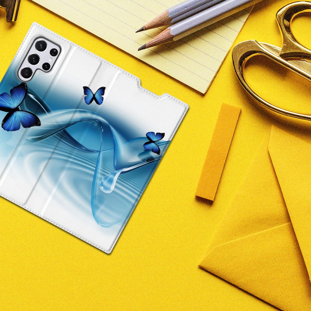 Samsung Galaxy S22 Ultra Hoesje maken Vlinders - B2C Telecom
