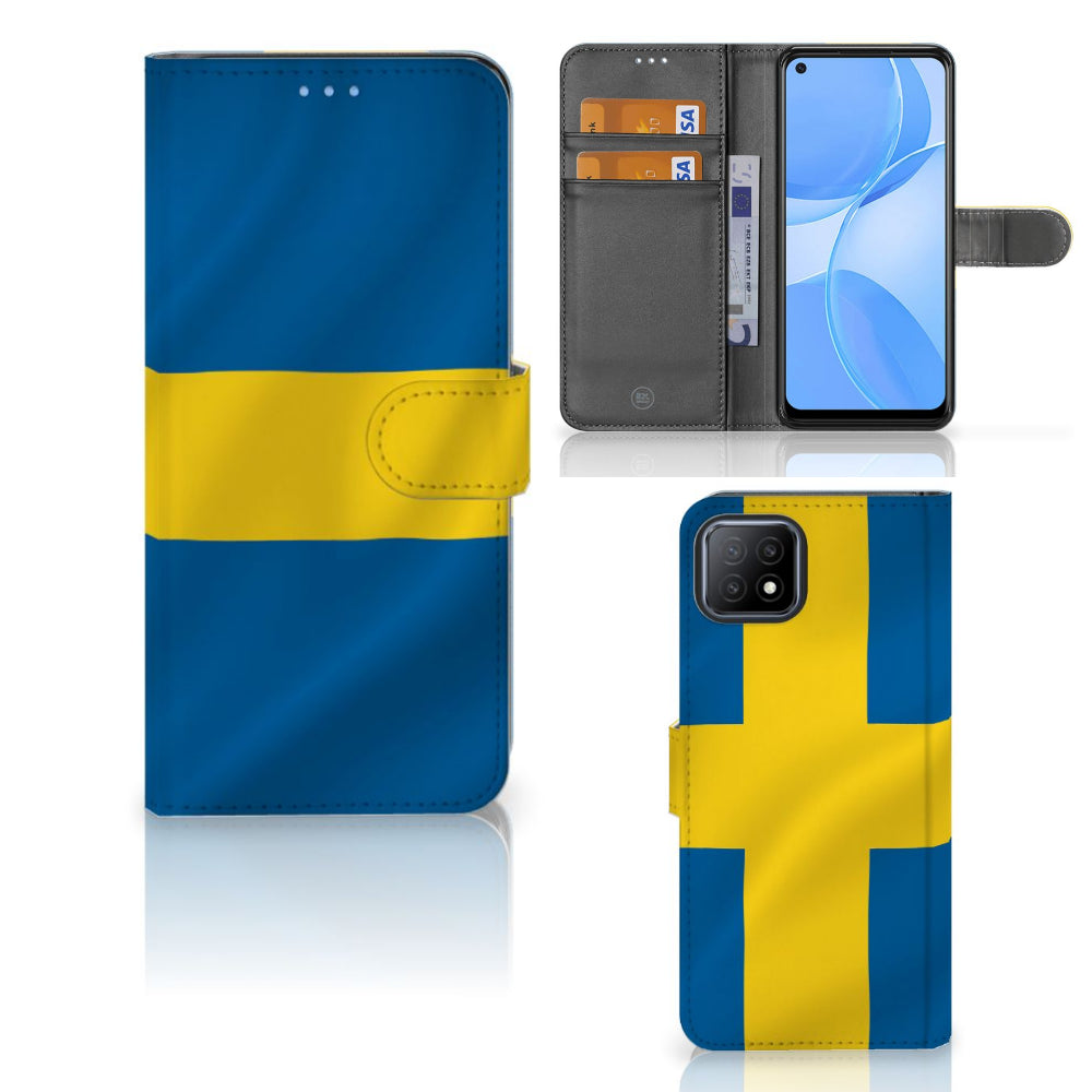 OPPO A73 5G Bookstyle Case Zweden