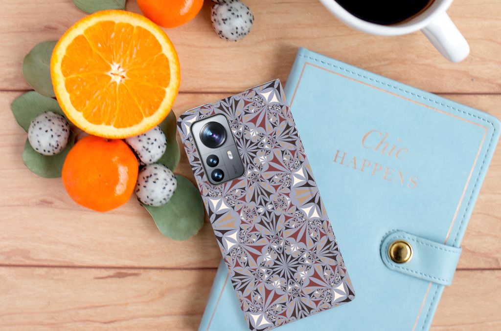 Xiaomi 12 Pro Standcase Flower Tiles - B2C Telecom